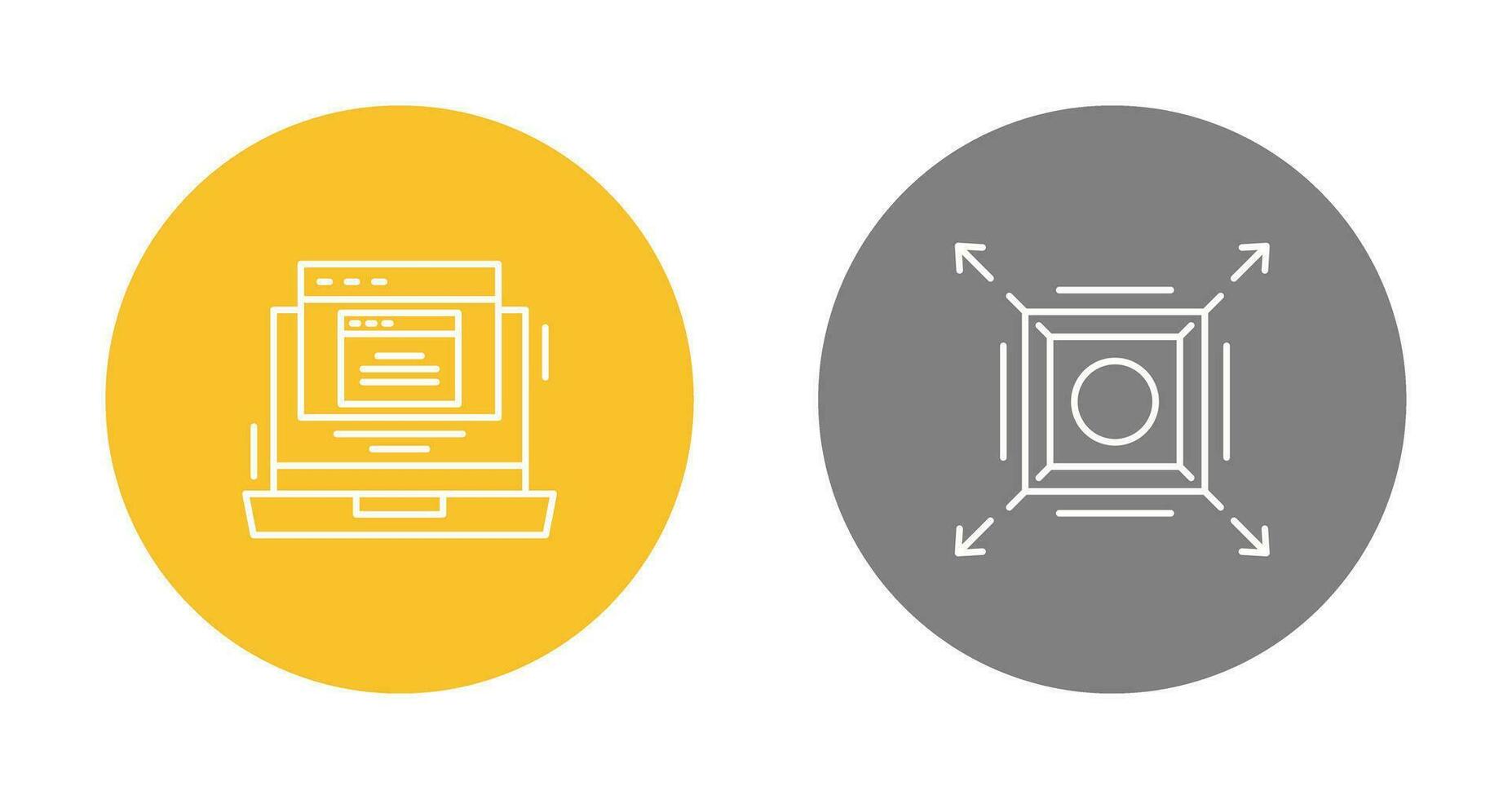 Pop Up and Maximize Icon vector