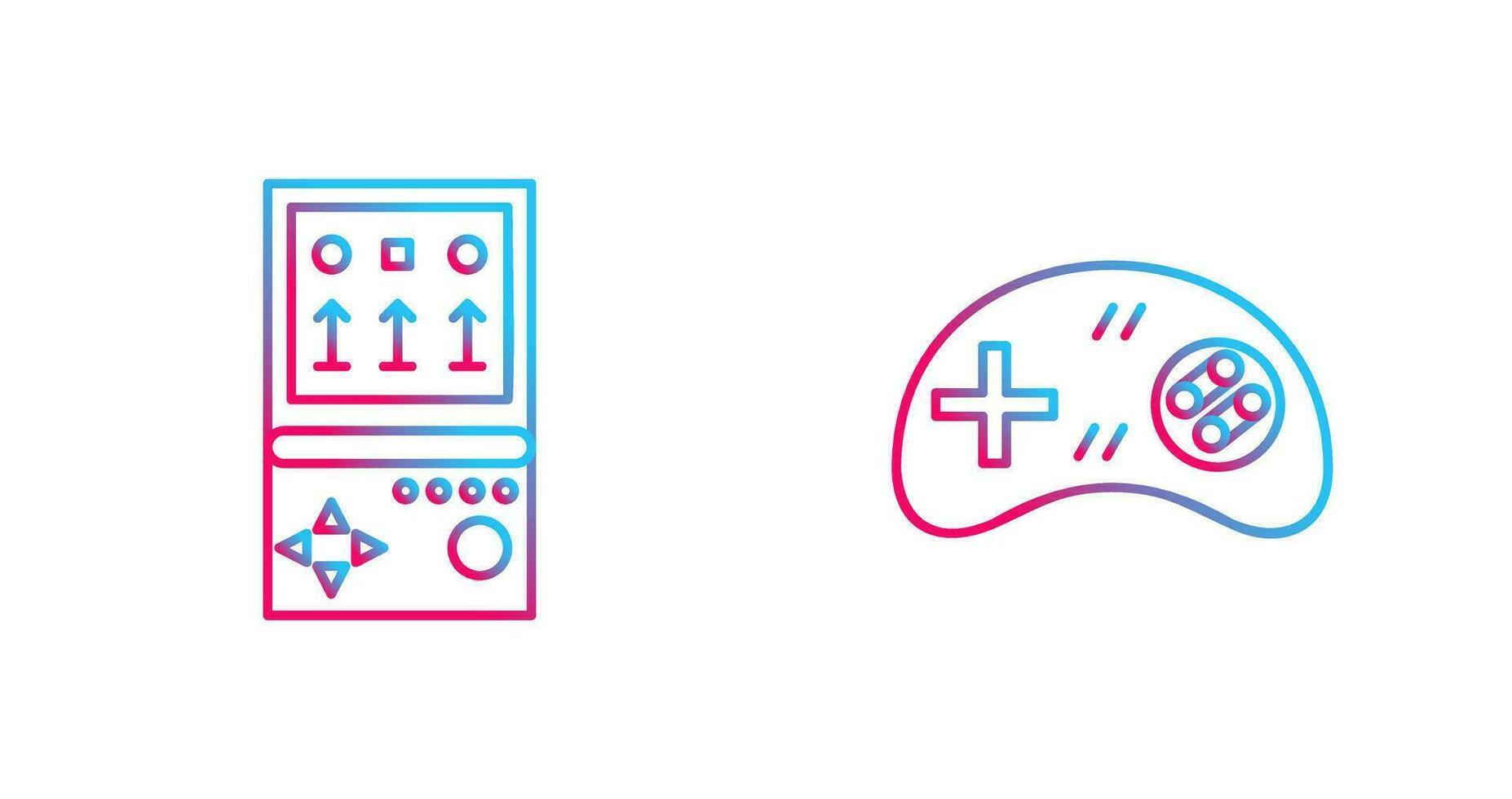 Brick Game and Gamng Control Icon vector