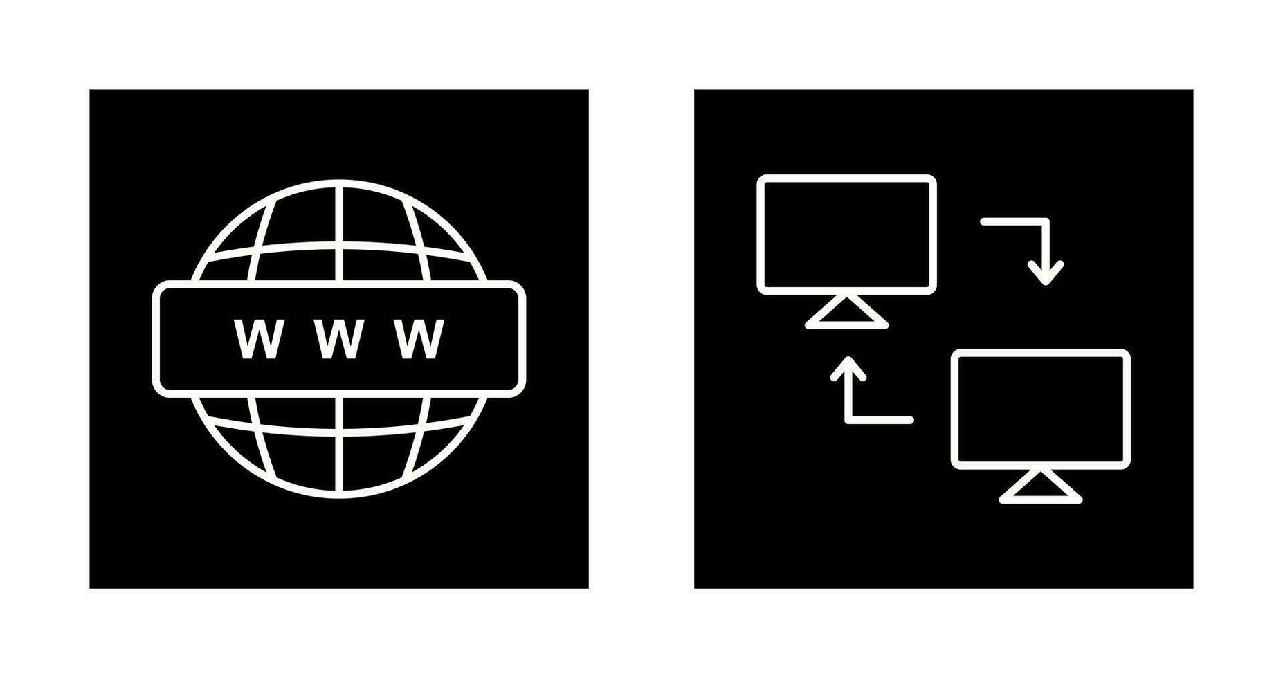 Sharing Systems and World Wide Icon vector