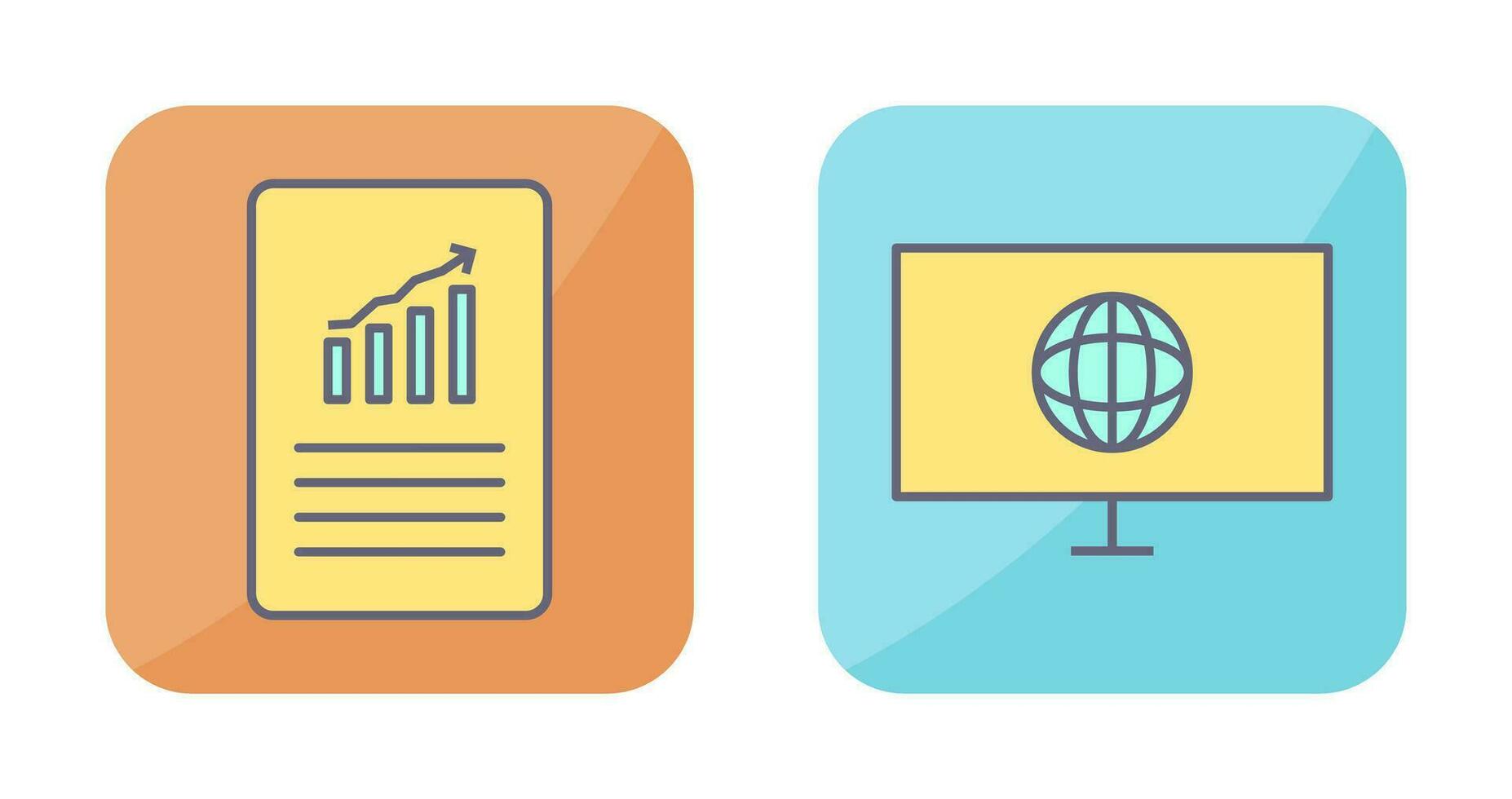 data files and weather global Icon vector