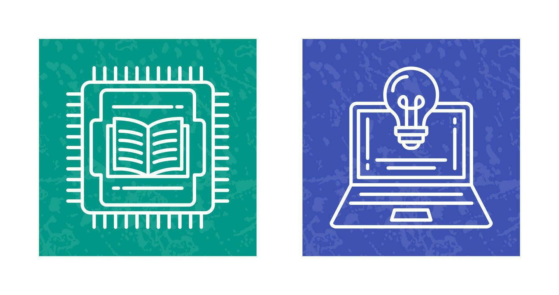 Cpu and Lamp Icon vector