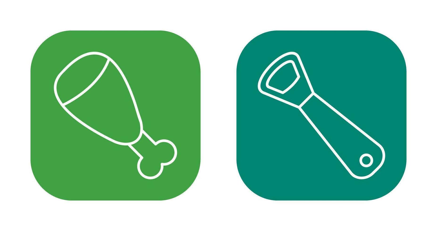 Cooked Ham and utensil Icon vector