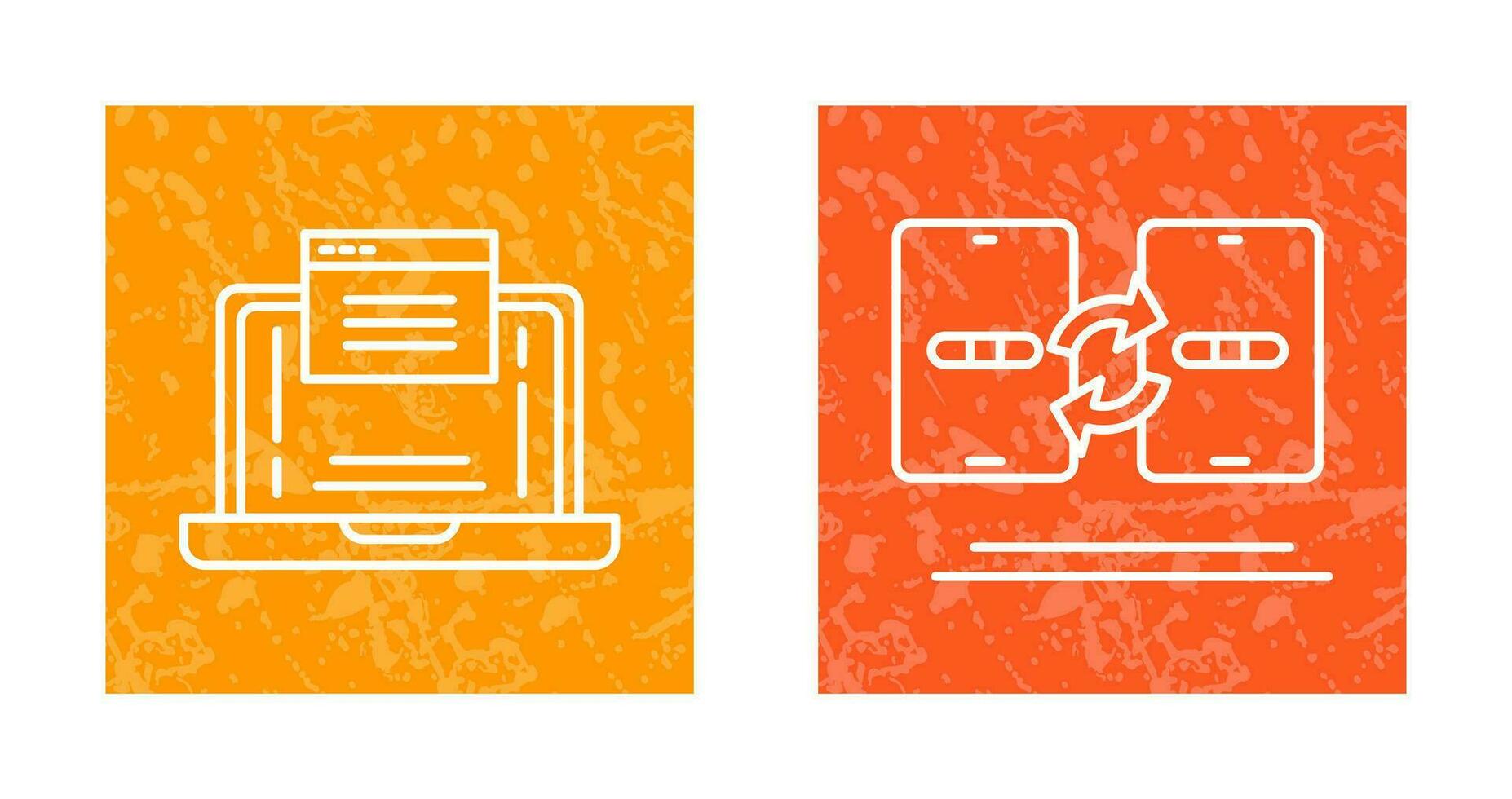 Website and Data Transfer Icon vector