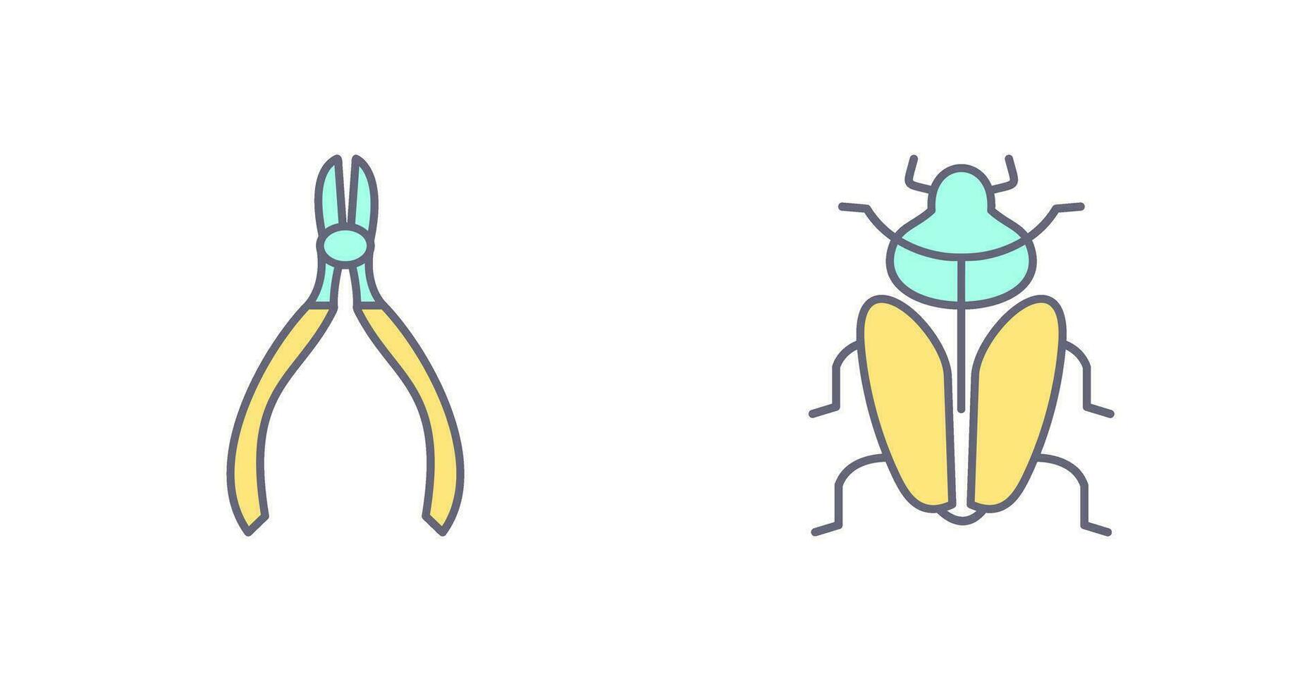 Cutter and Insect Icon vector