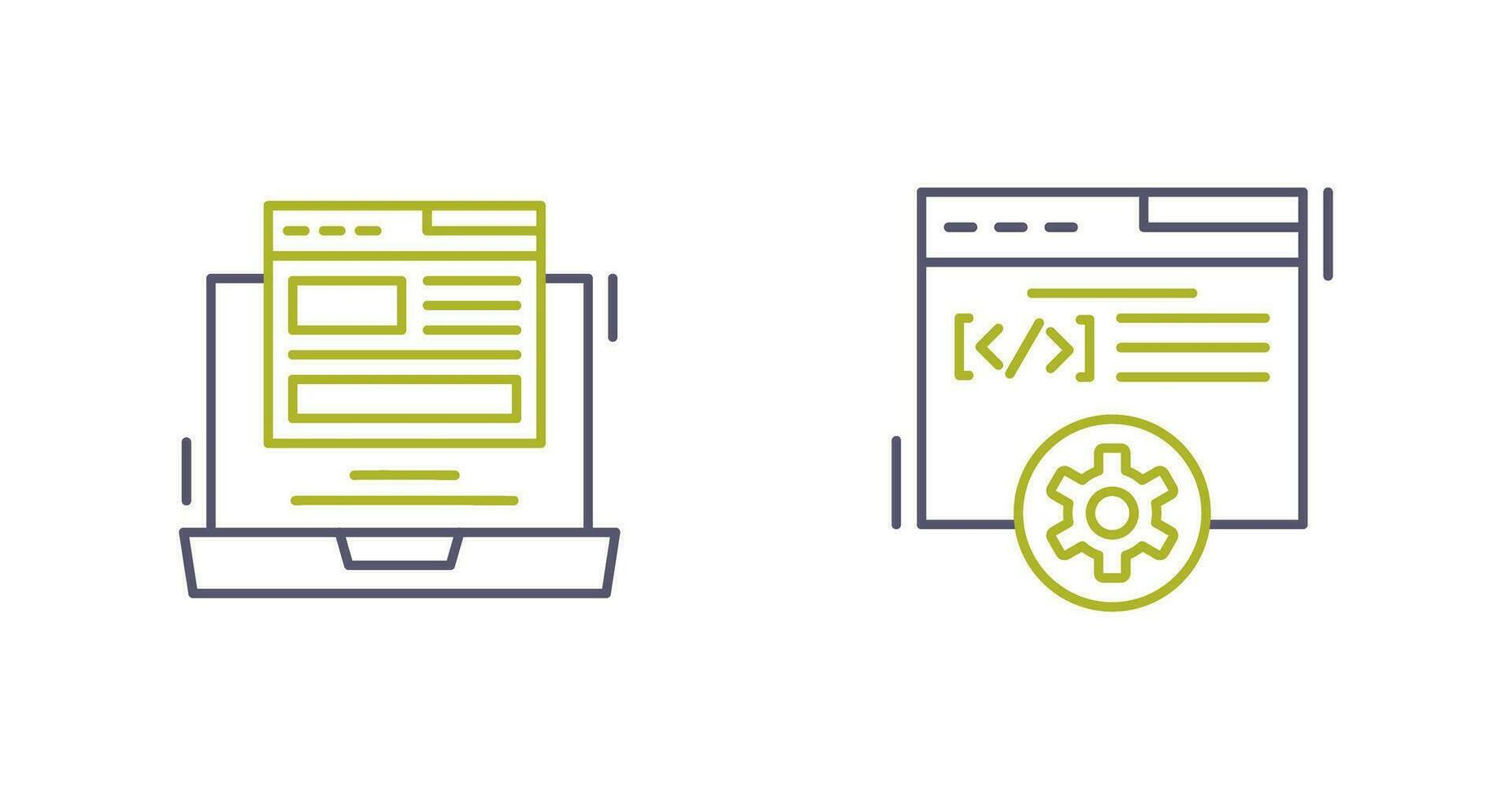 Layout and Development Icon vector