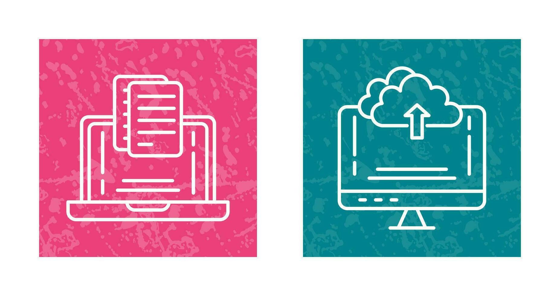Document and Upload Icon vector