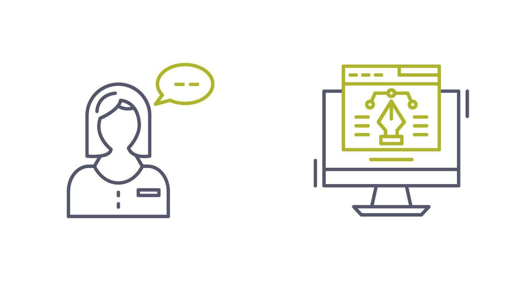 Consulting and Web Design Icon vector