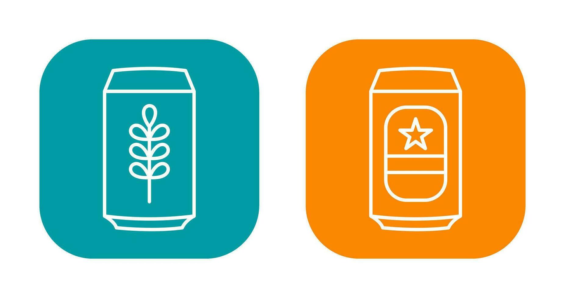 cerveza lata y cerveza icono vector