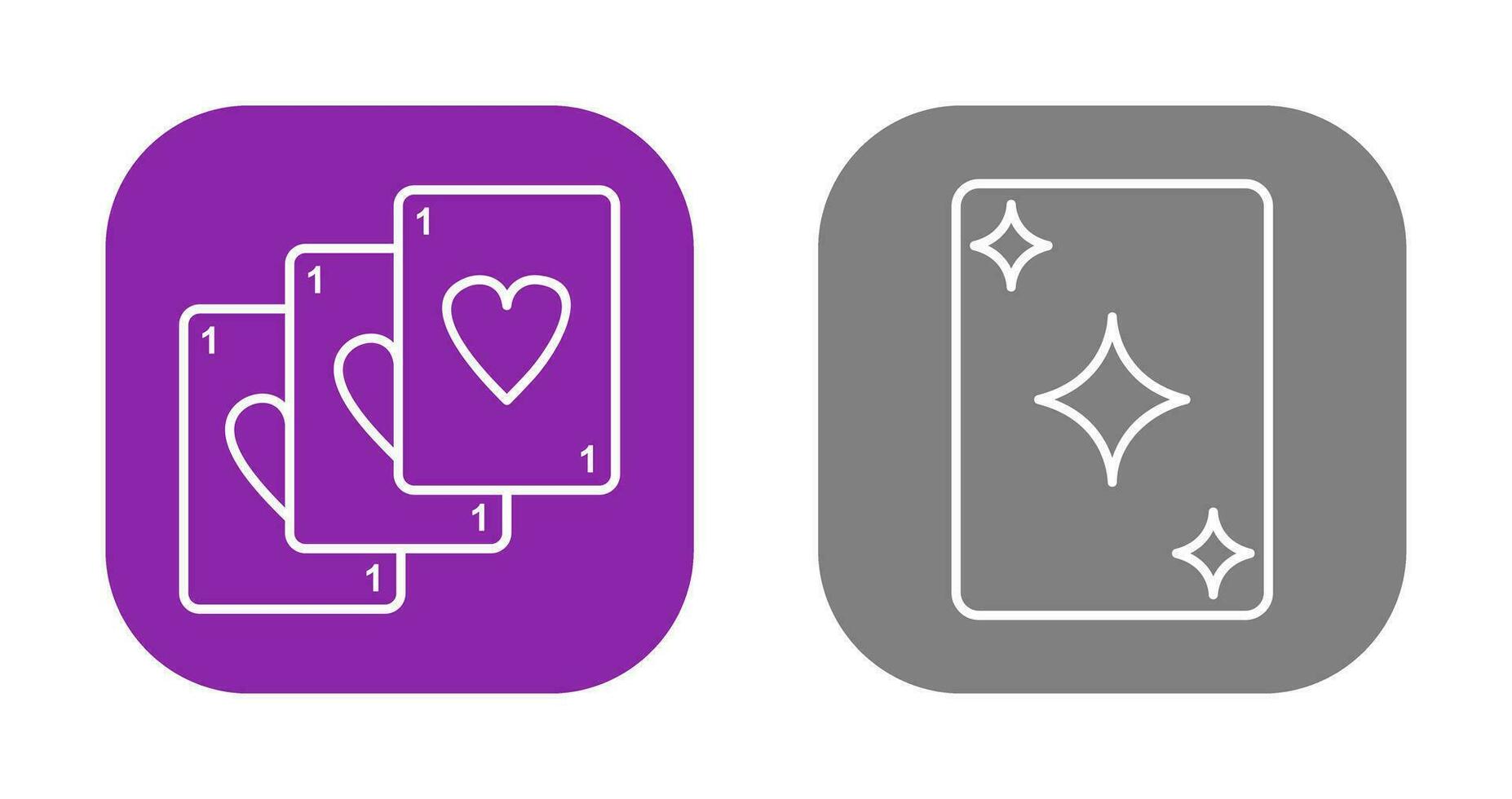 Deck of Card and Card Icon vector