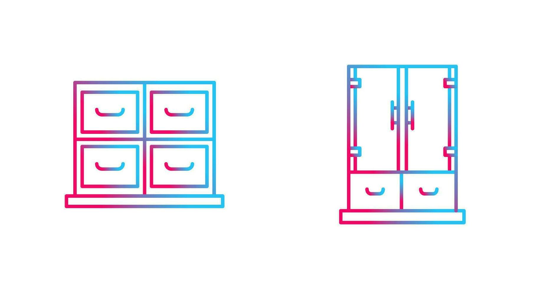 gabinete y negocio icono vector