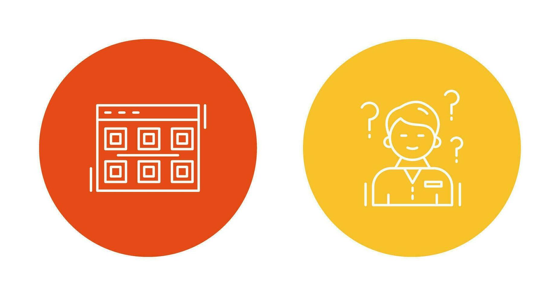 Layout and Confuse Icon vector