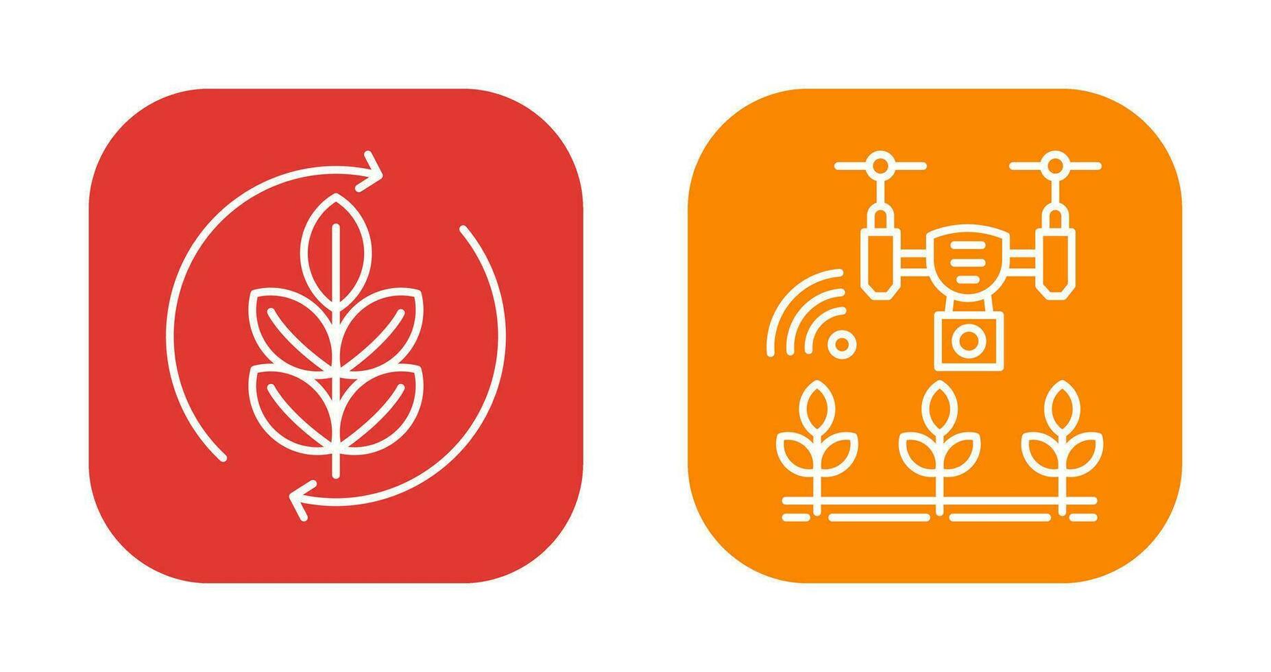 Agronomy and Smart Farm Icon vector