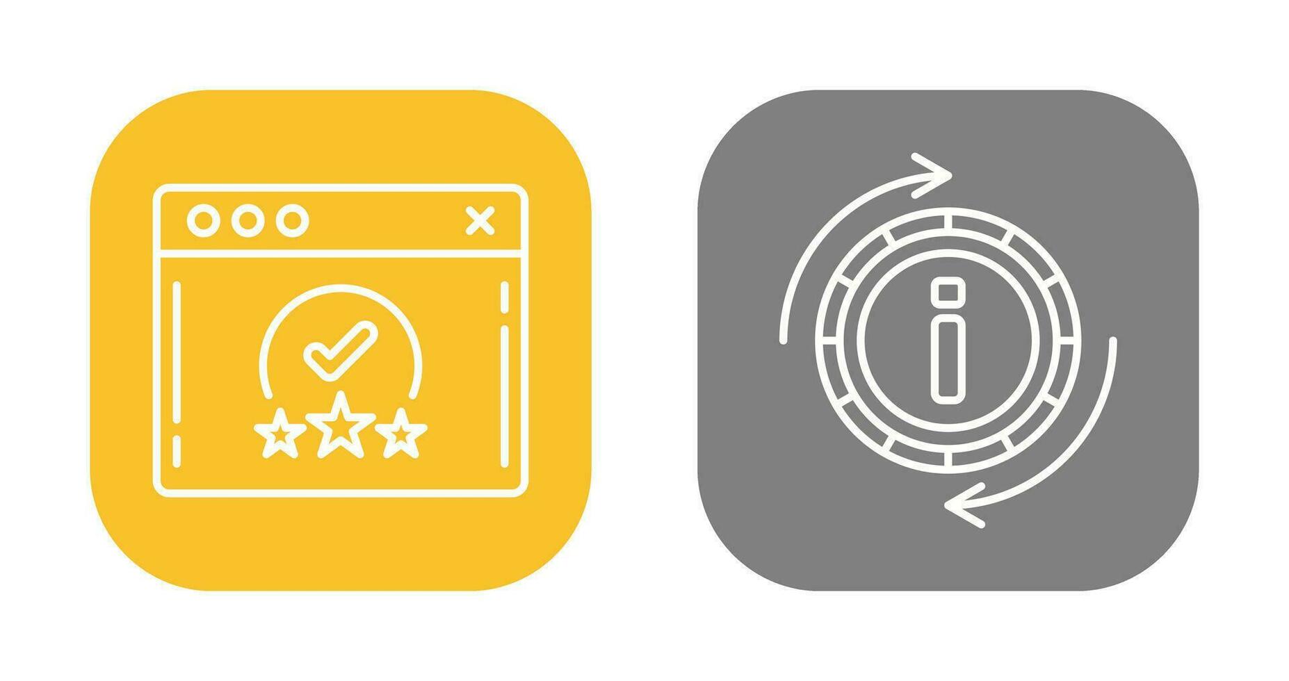 rating and refresh  Icon vector