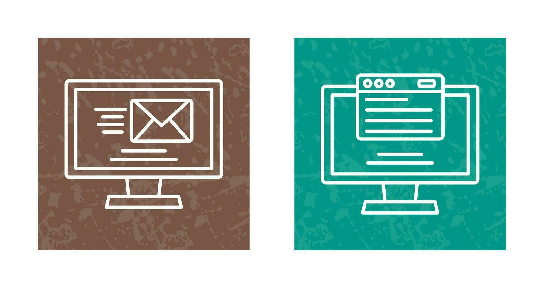 Mail and Web Icon vector