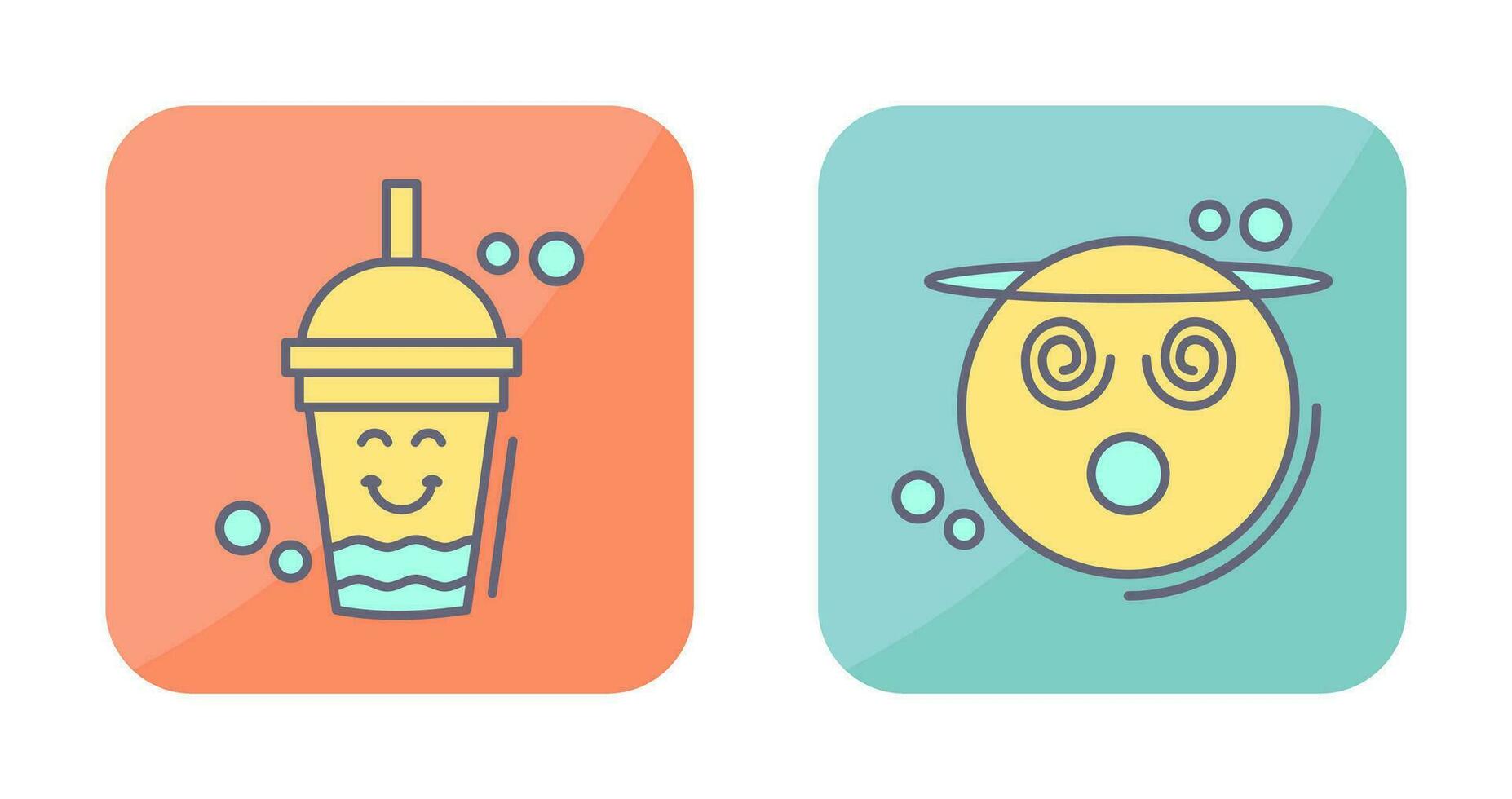 Drink and Dizzy Icon vector