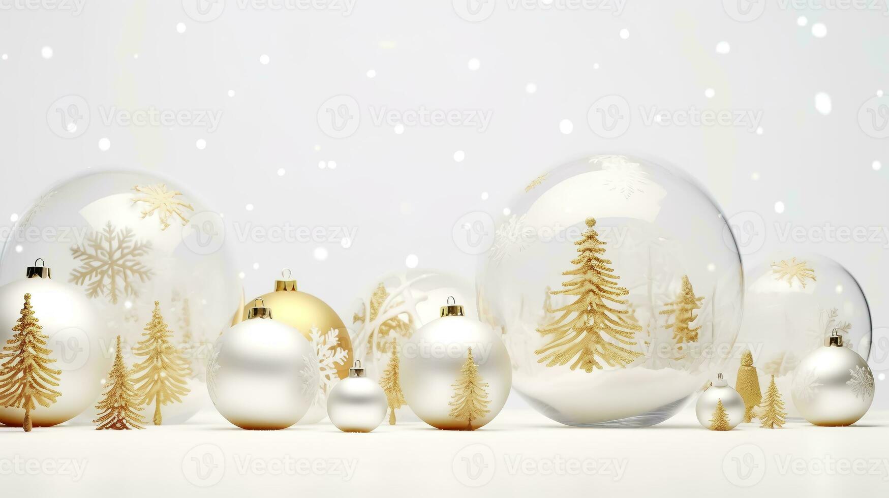 lujoso Navidad decoraciones con vaso pelotas foto