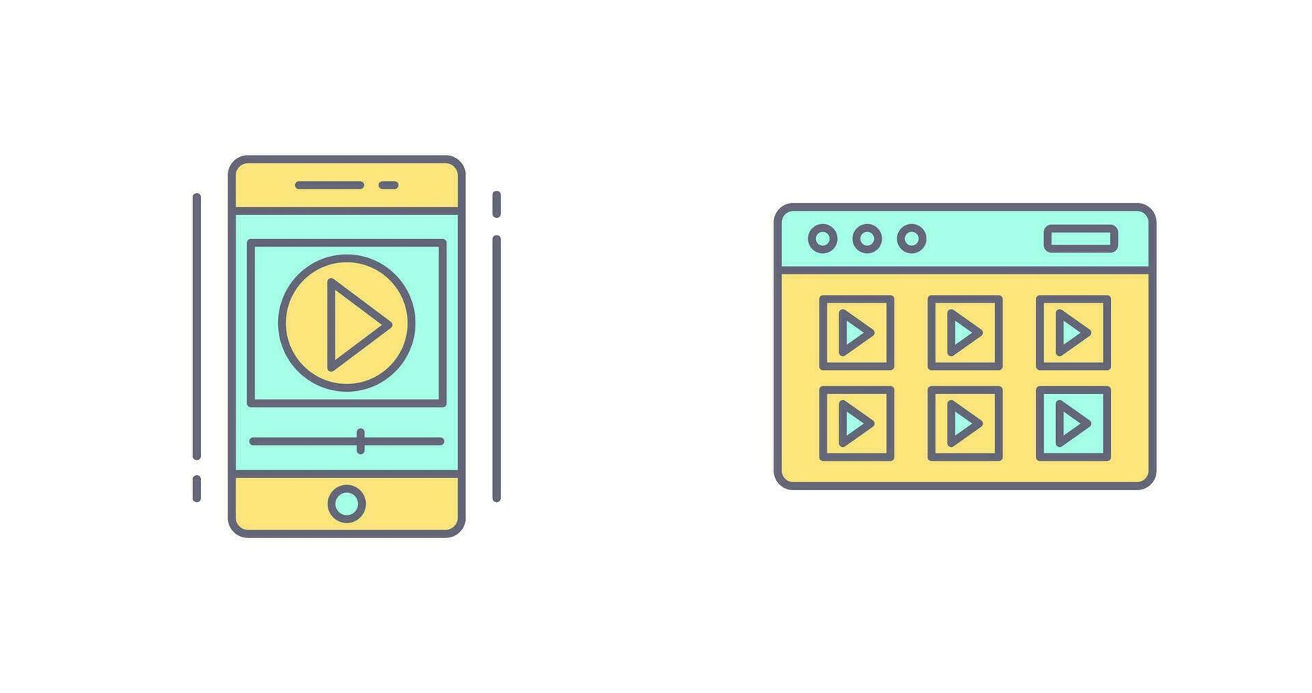 Smartphone and Online Course Icon vector