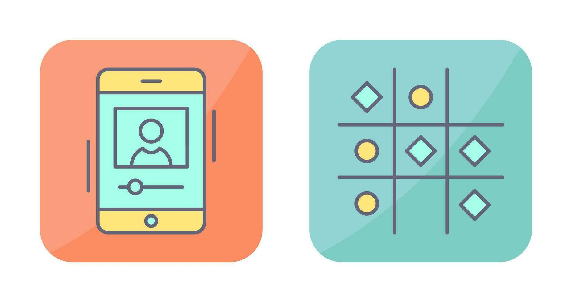 log and Tic Tac Toe Icon vector