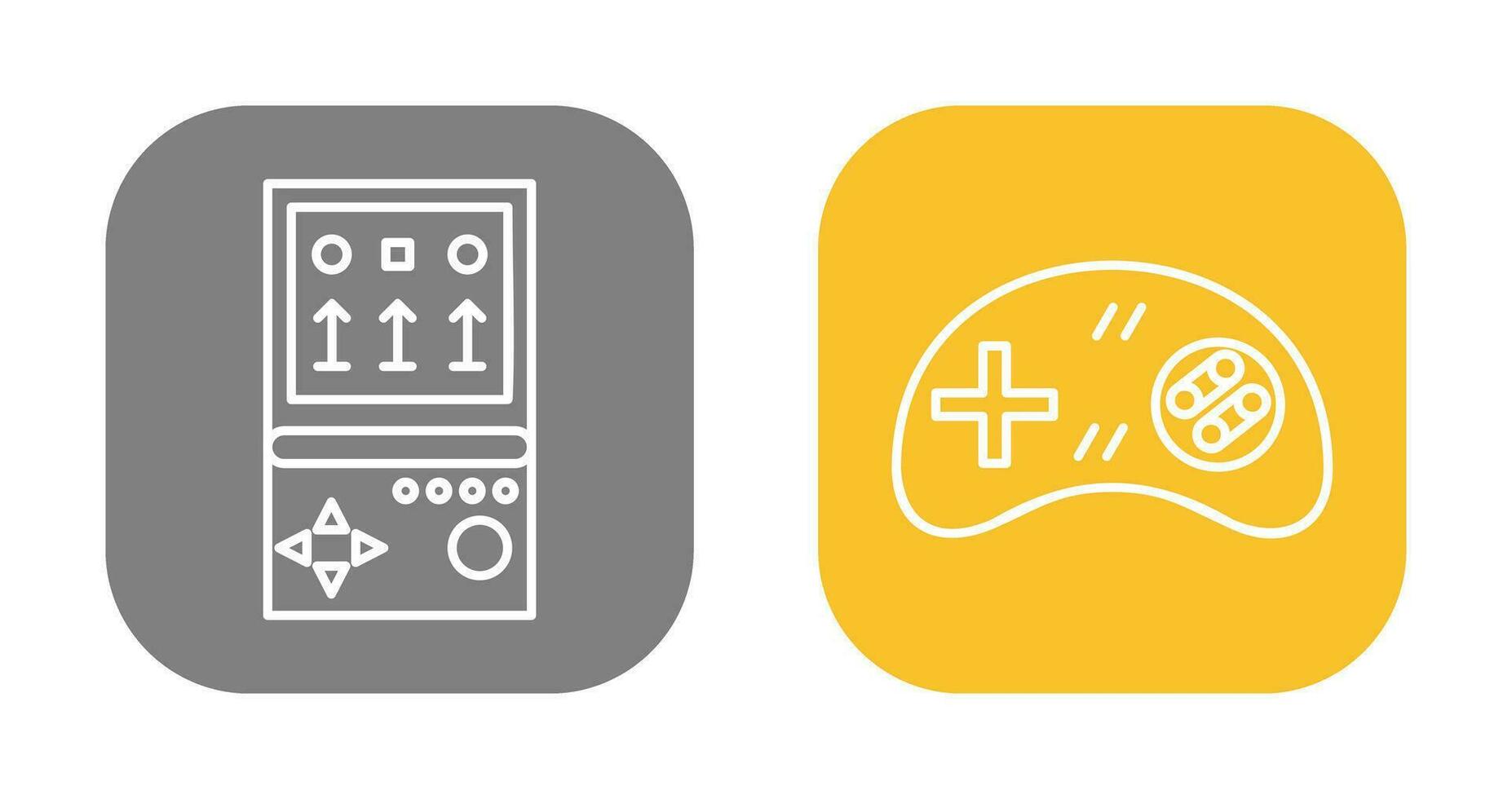 Brick Game and Gamng Control Icon vector