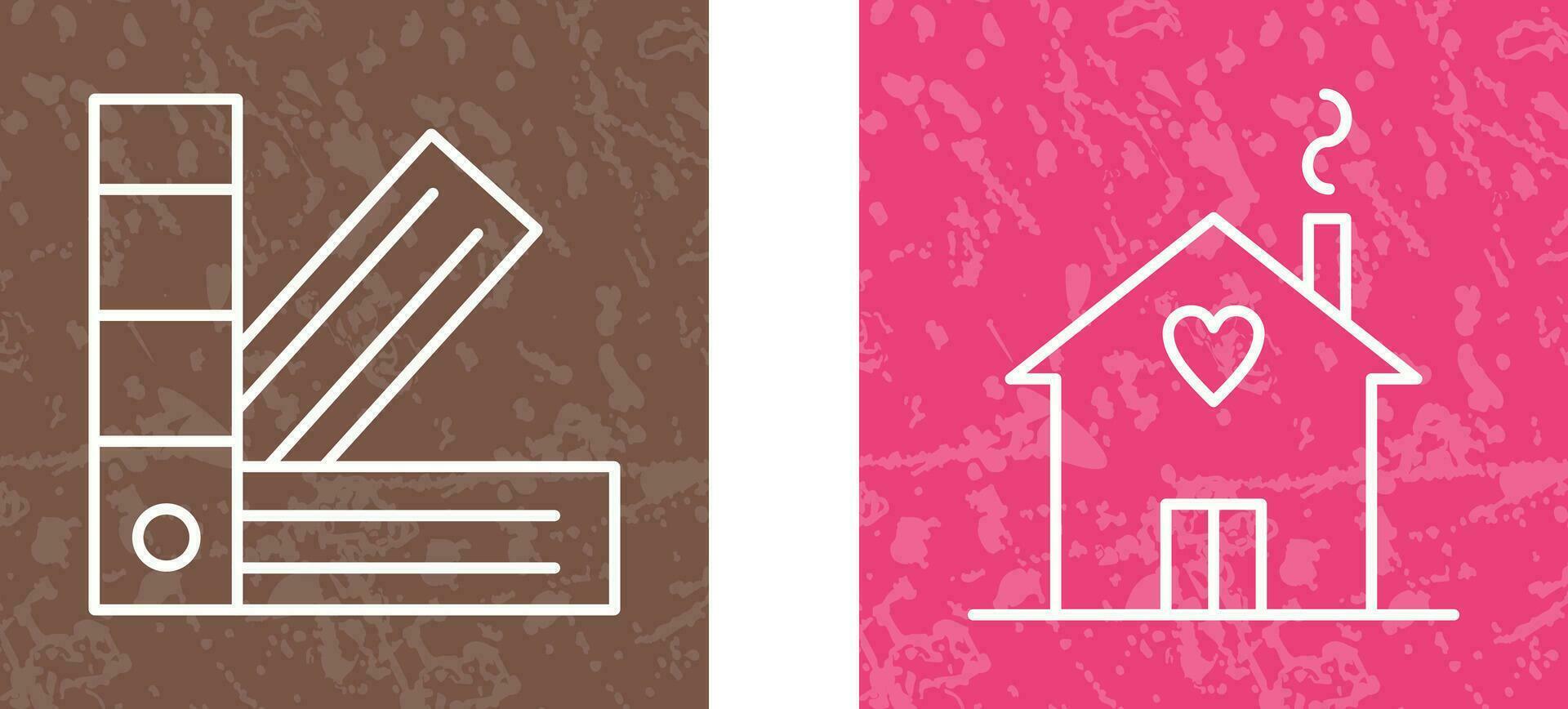 House and Pantone  Icon vector
