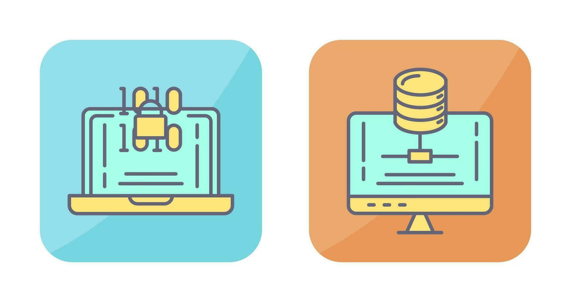 Encryption and Server Icon vector