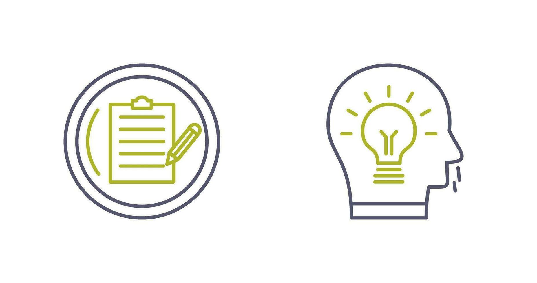 Contract and Idea Icon vector