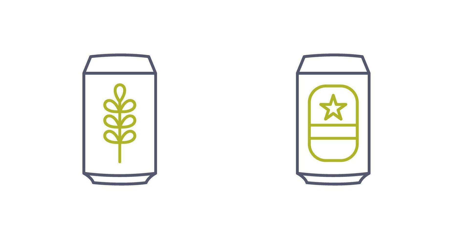 Beer Can and beerage Icon vector