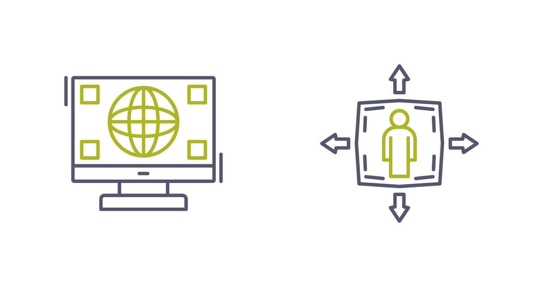 Worldwide and Humanpictos Icon vector