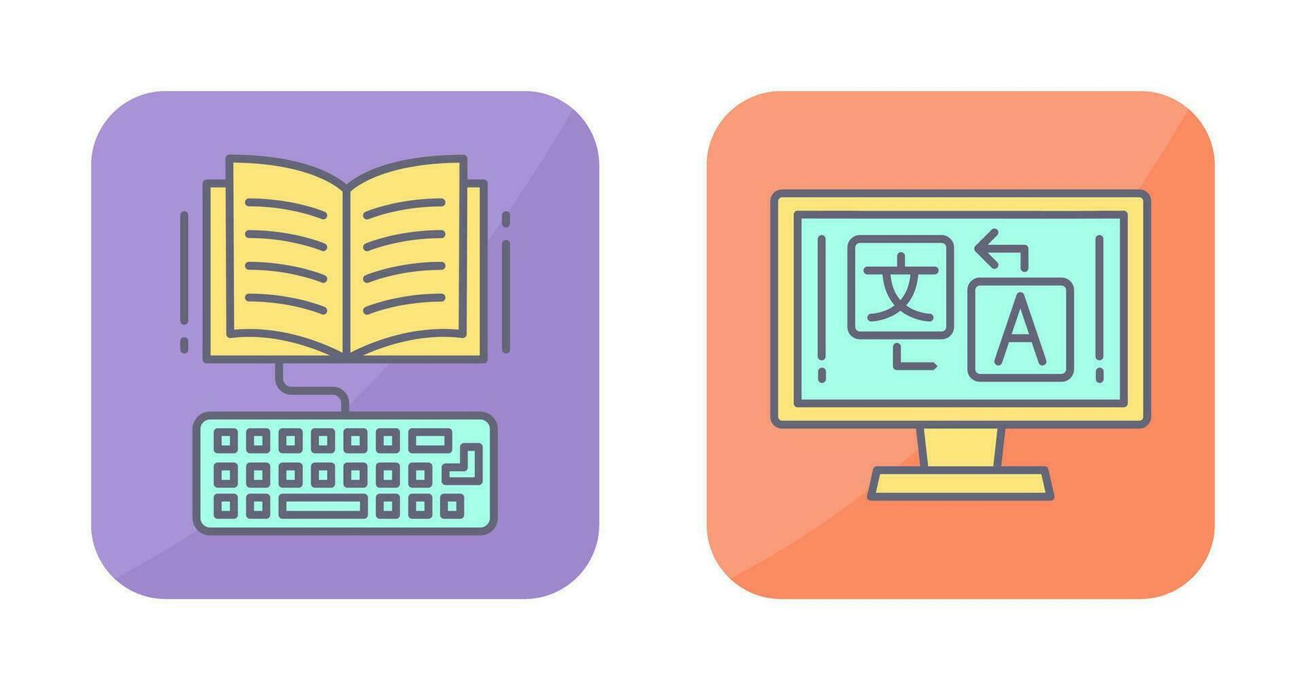 Study and Language Icon vector