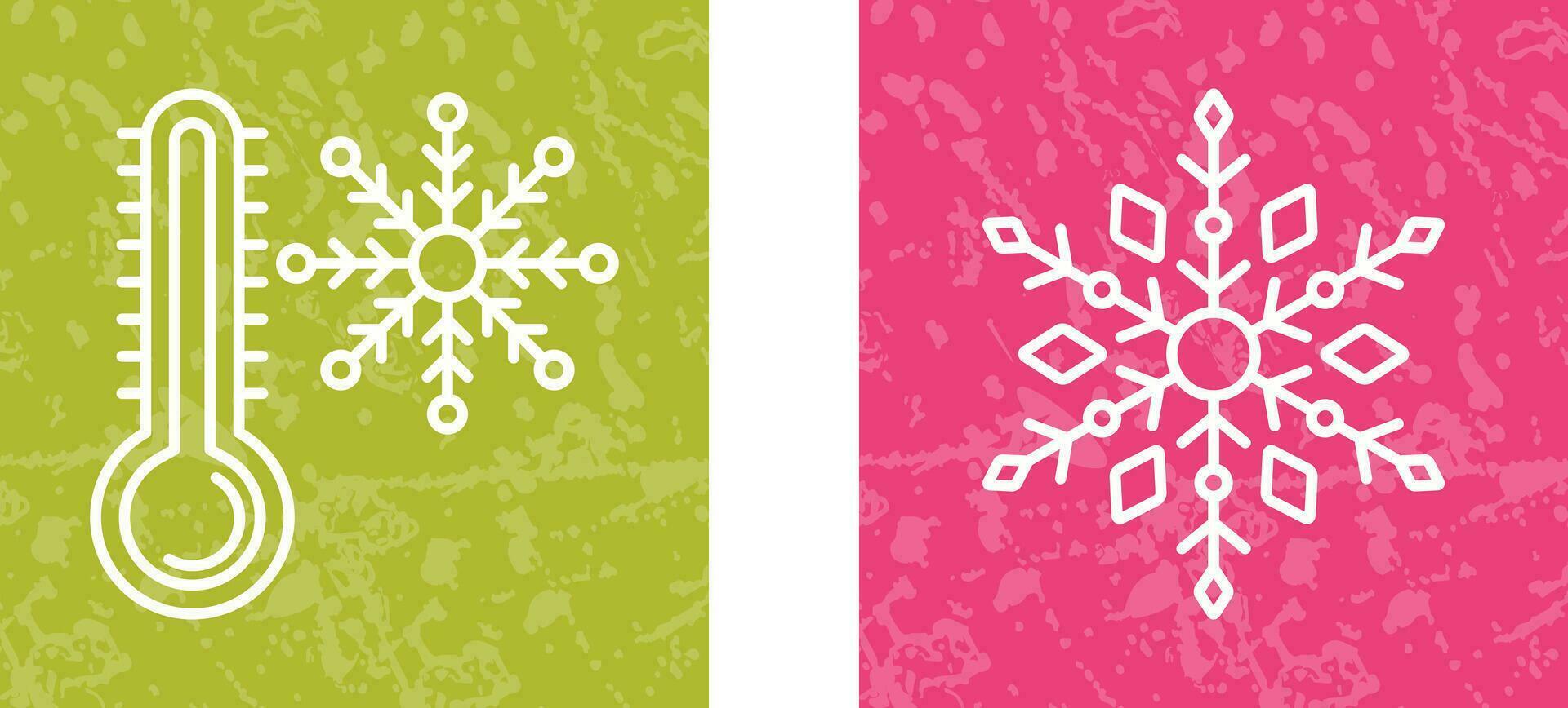 Snow Flake and Cold Icon vector