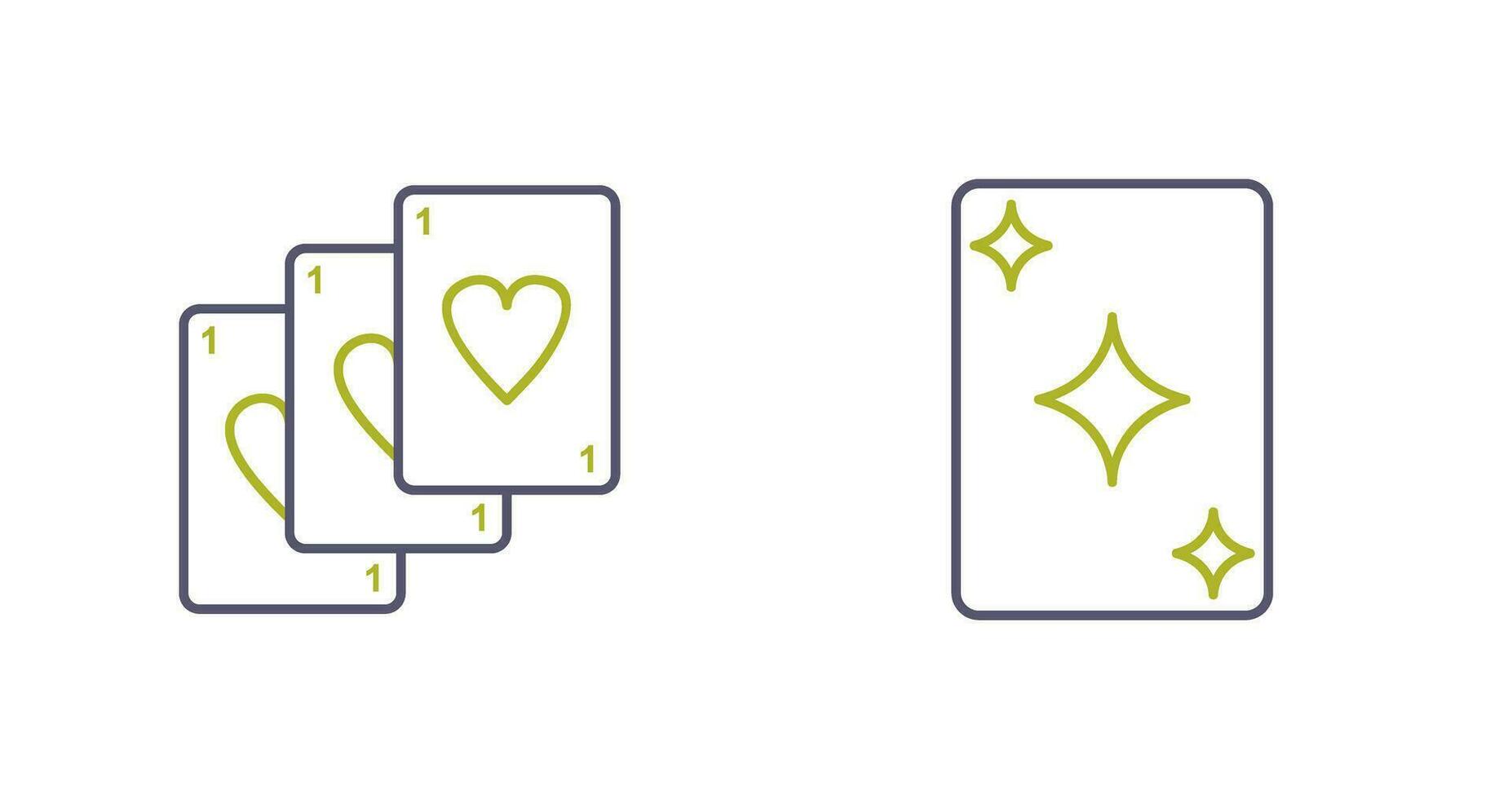 Deck of Card and Card Icon vector