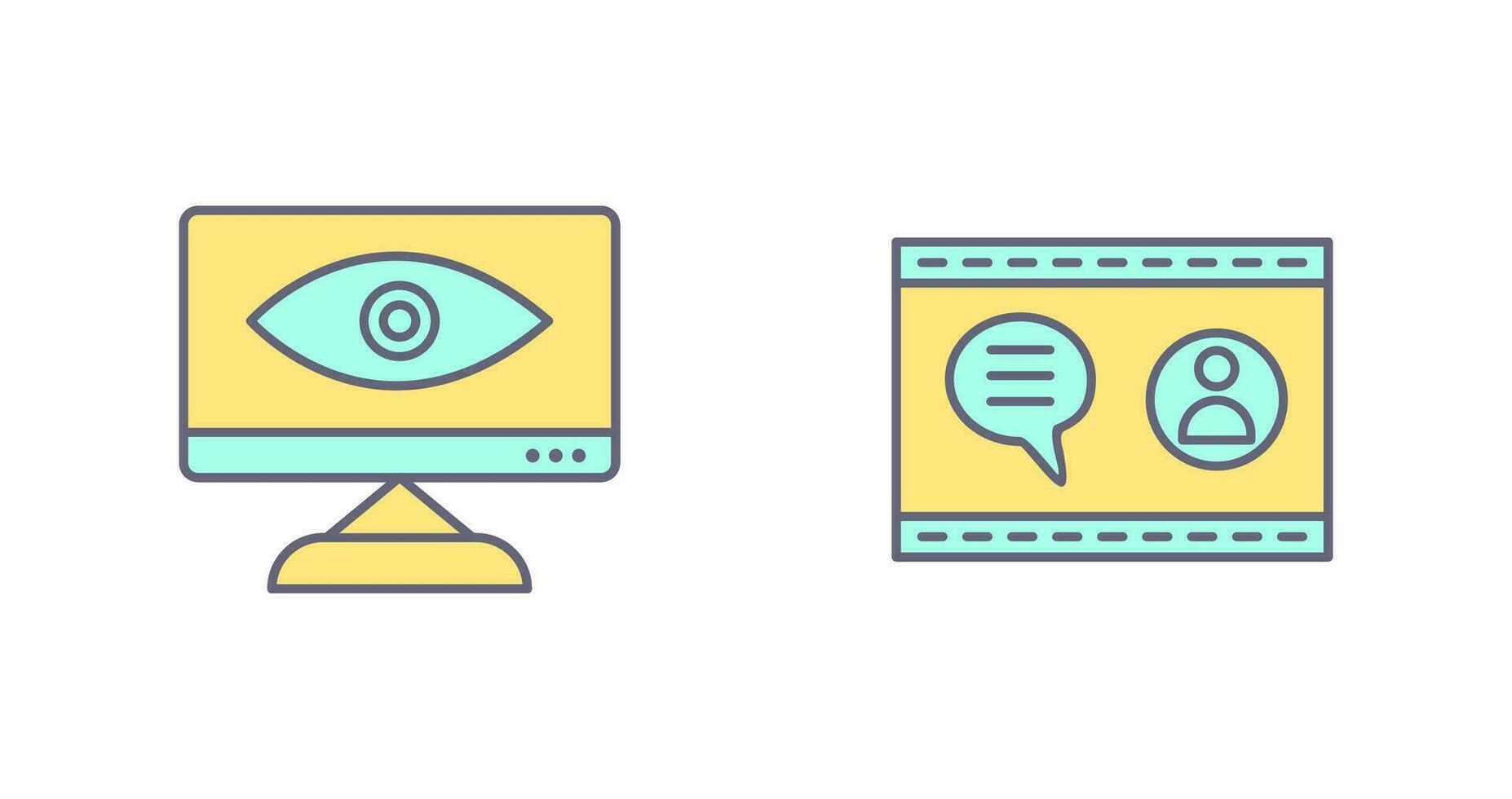 Web Visibility and Web Support  Icon vector