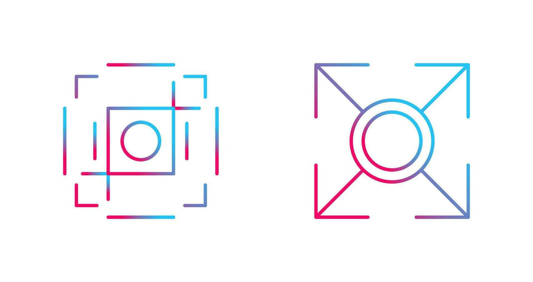 crop and expand Icon vector