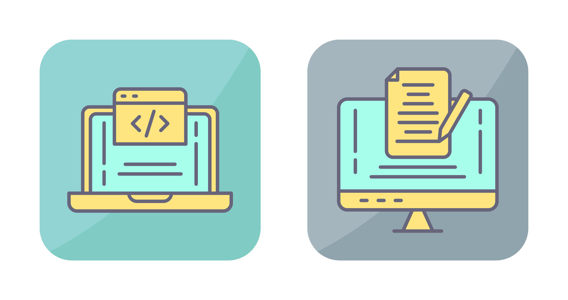 Coding and Note Icon 32617142 Vector Art at Vecteezy