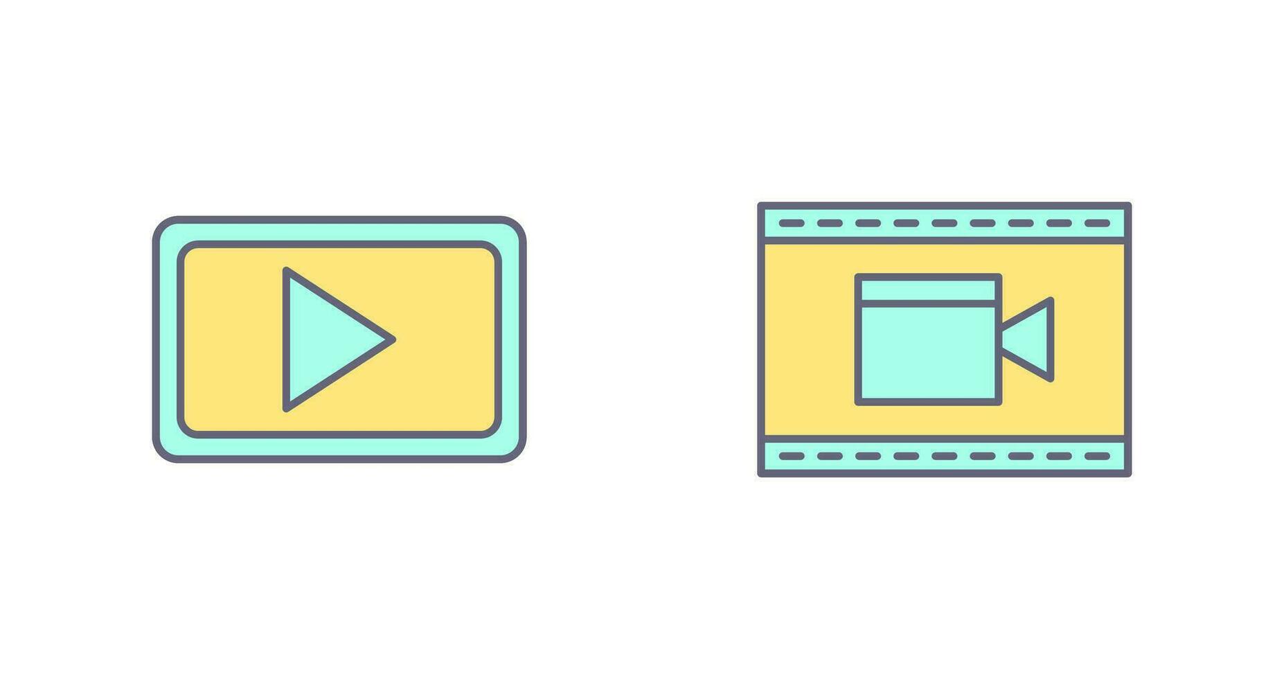 Video Communication and Video and Animation Icon vector