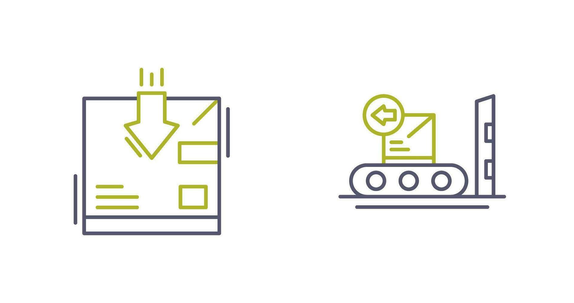 return and delivery Icon vector