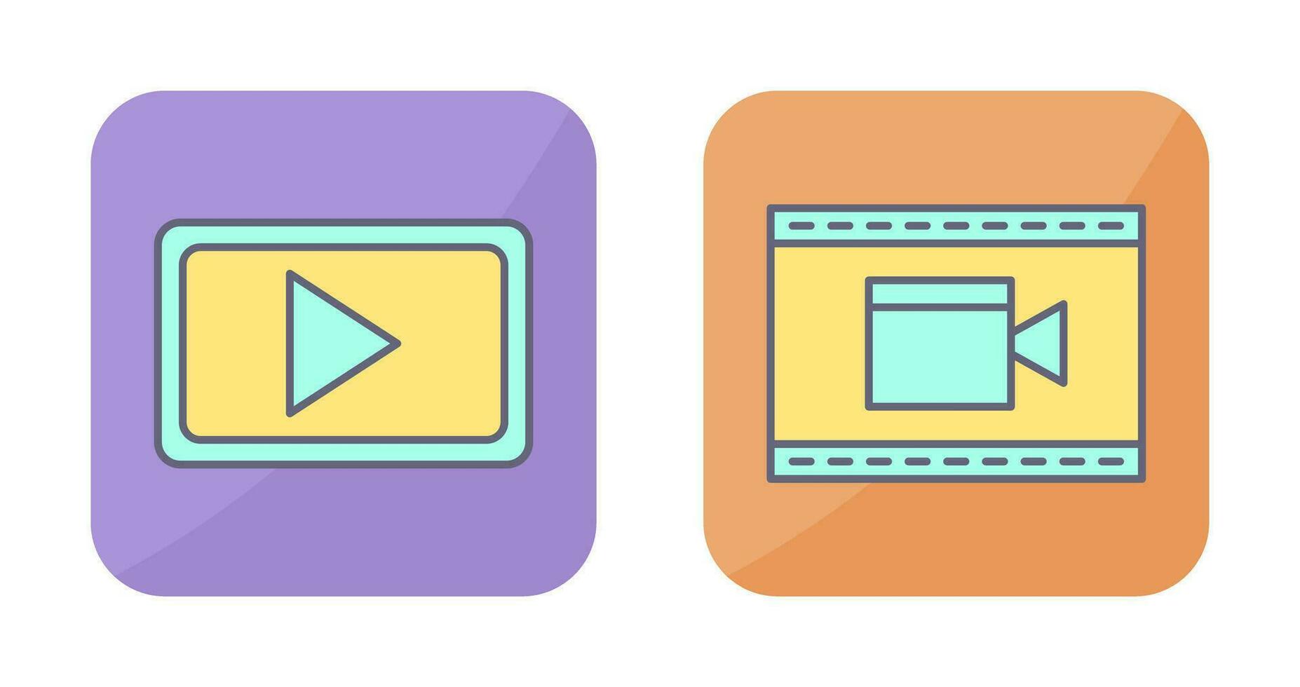 Video Communication and Video and Animation Icon vector