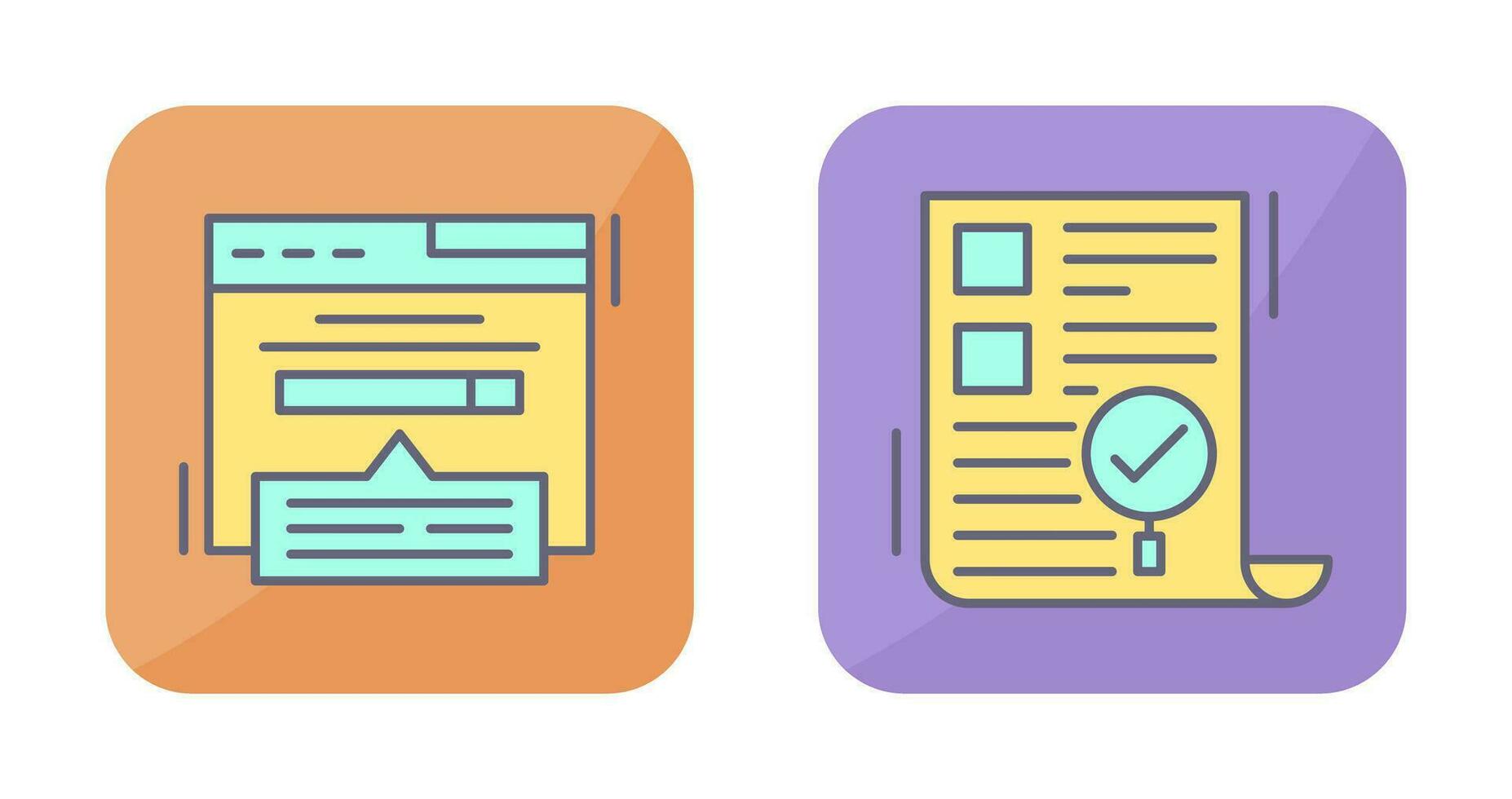 Keyword Search and SEO Audit Icon vector