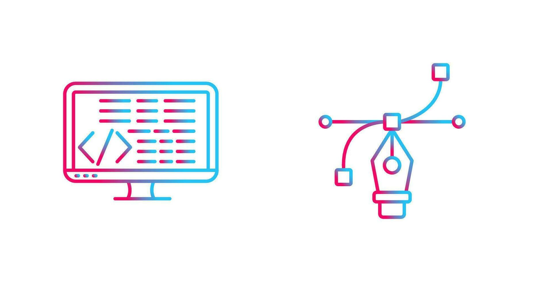 Coding and Vector Icon
