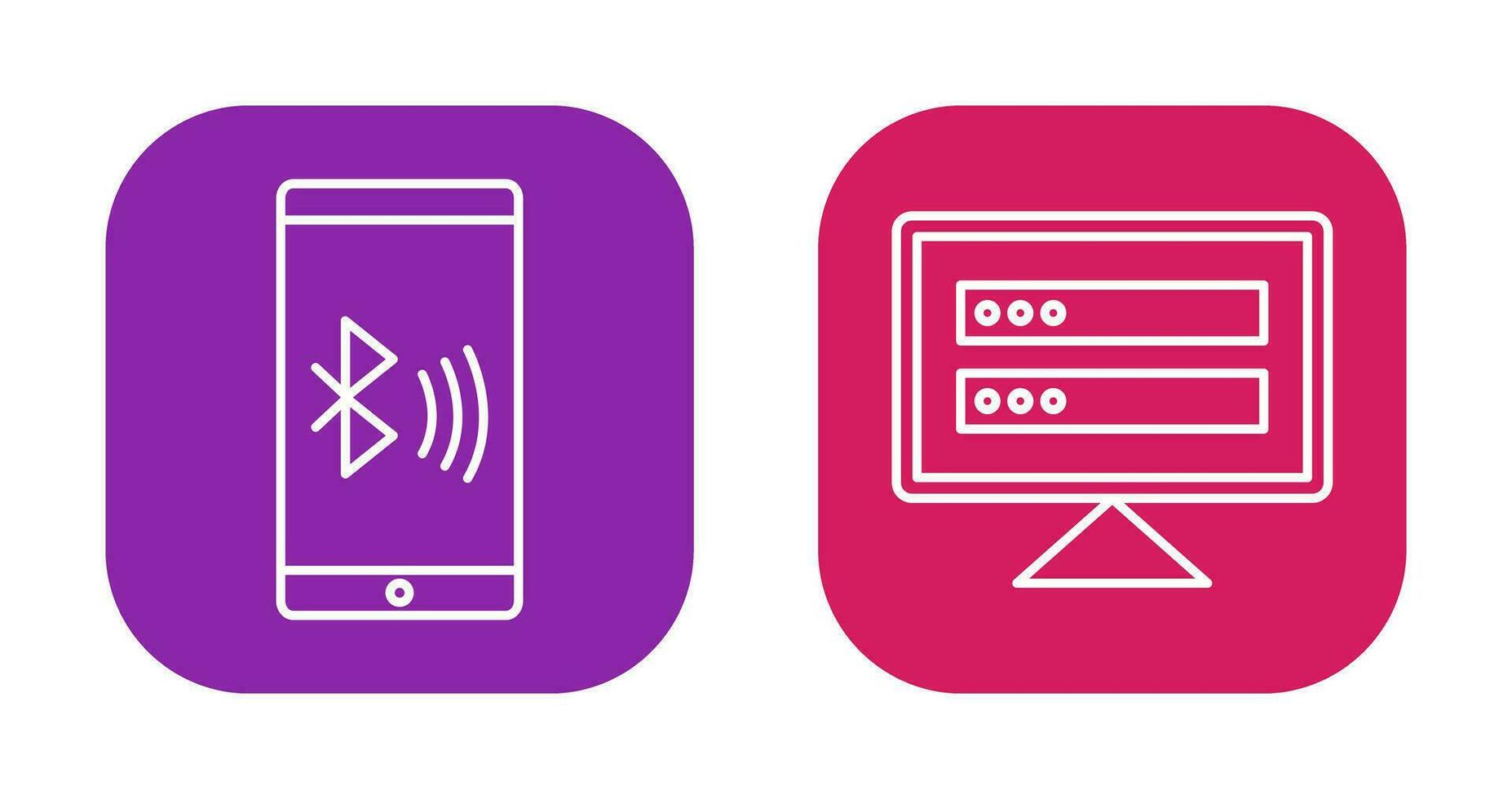Connected Device and Corrupted data Icon vector