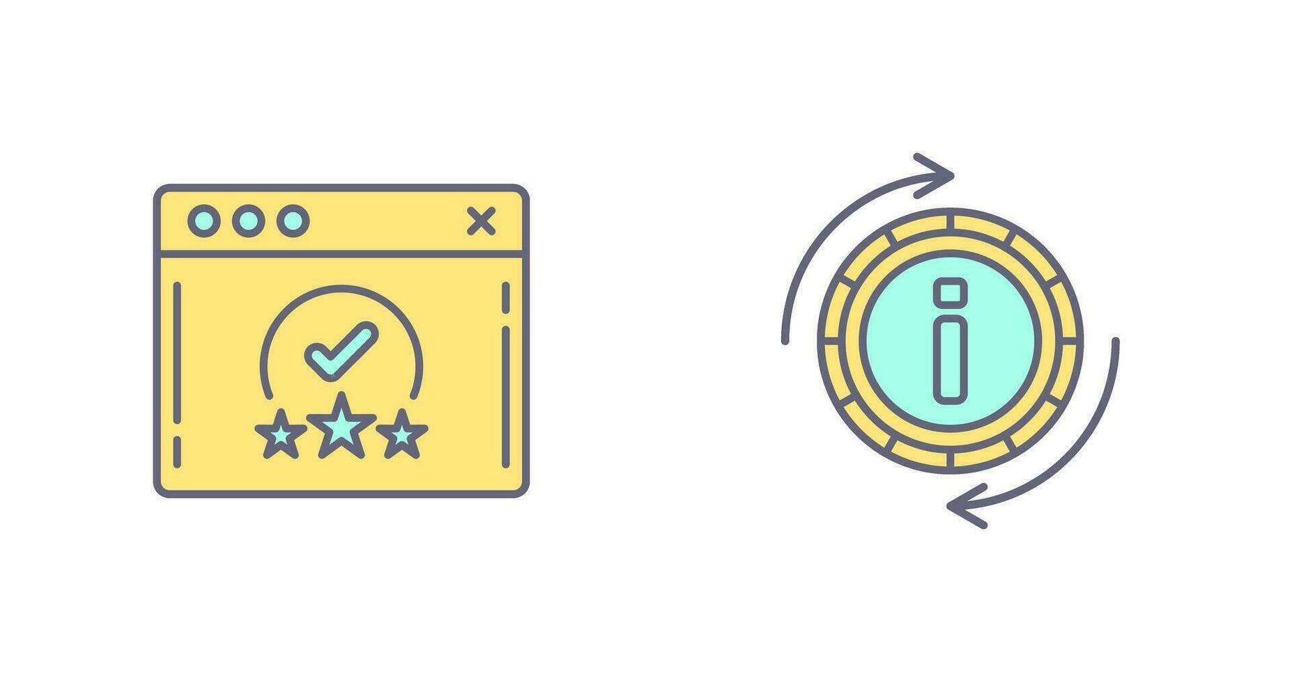 rating and refresh  Icon vector