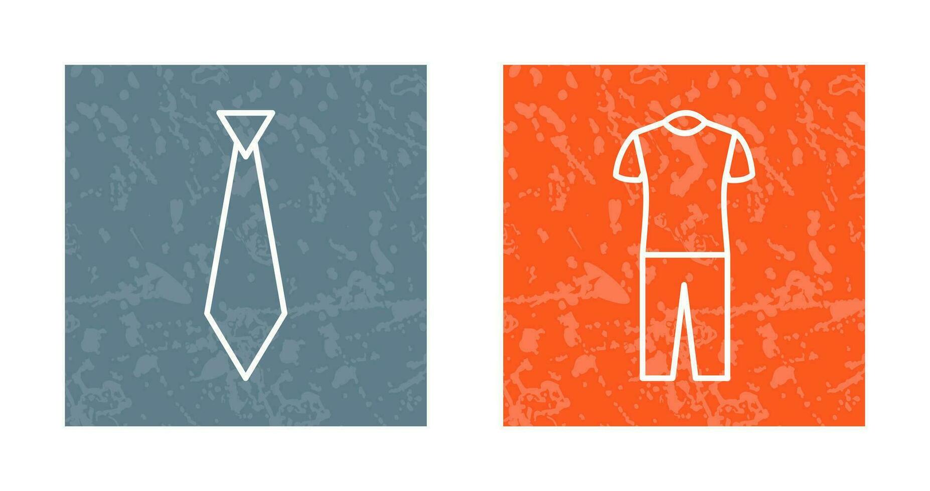 Corbata y pijama icono vector