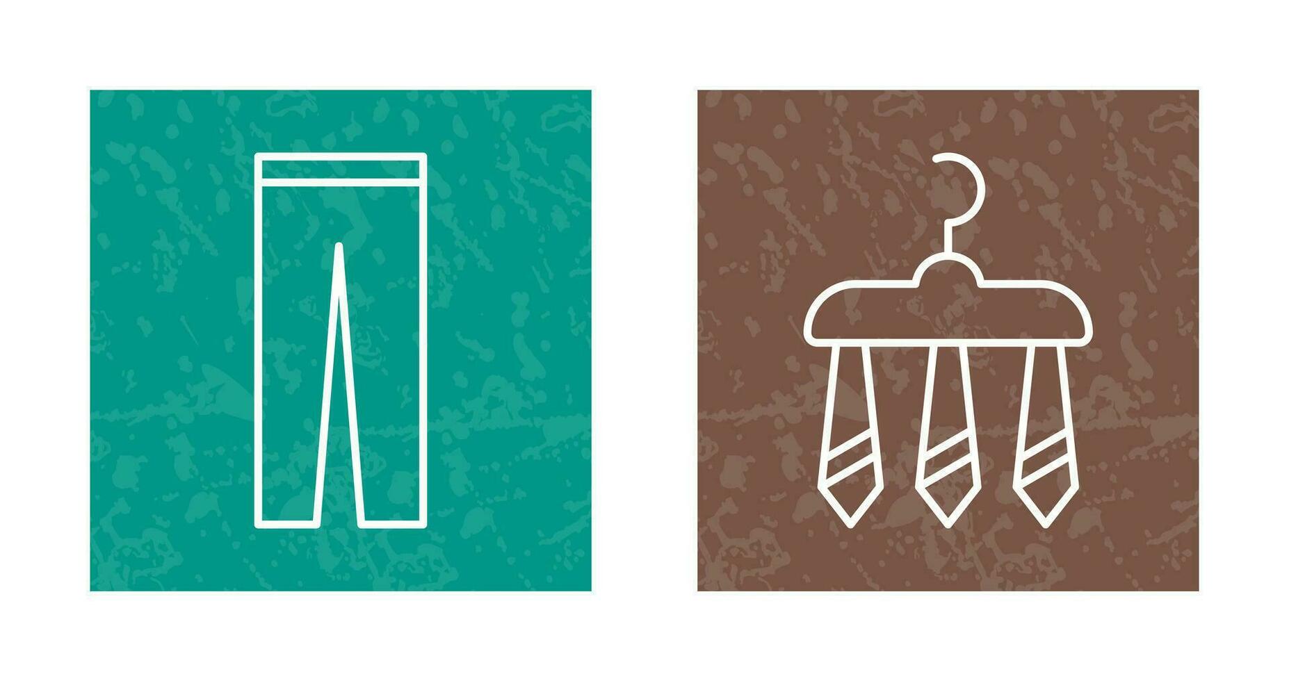 Trousers and Three Ties Icon vector