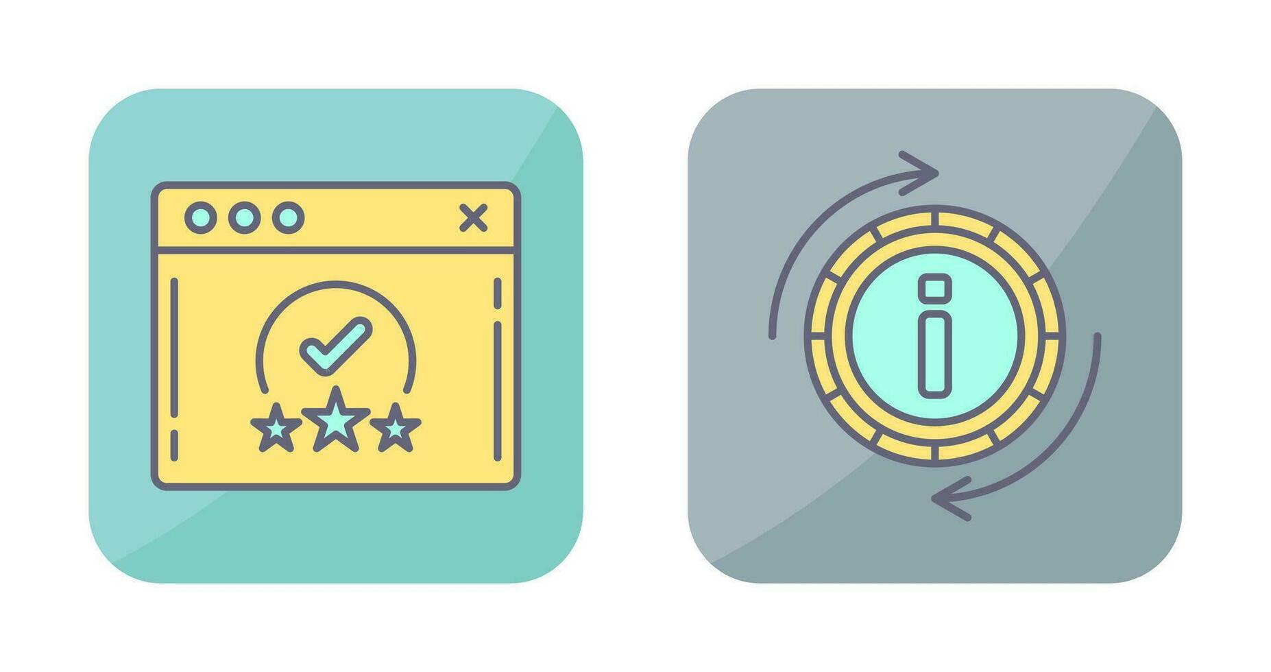 rating and refresh  Icon vector