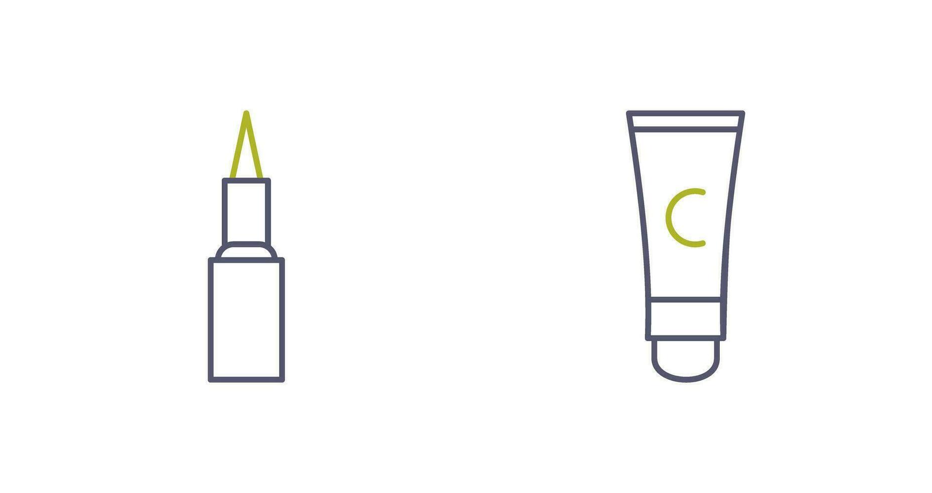 Kajal cosmetics and Conditioner  Icon vector