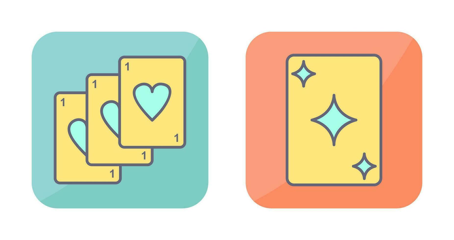 Deck of Card and Card Icon vector