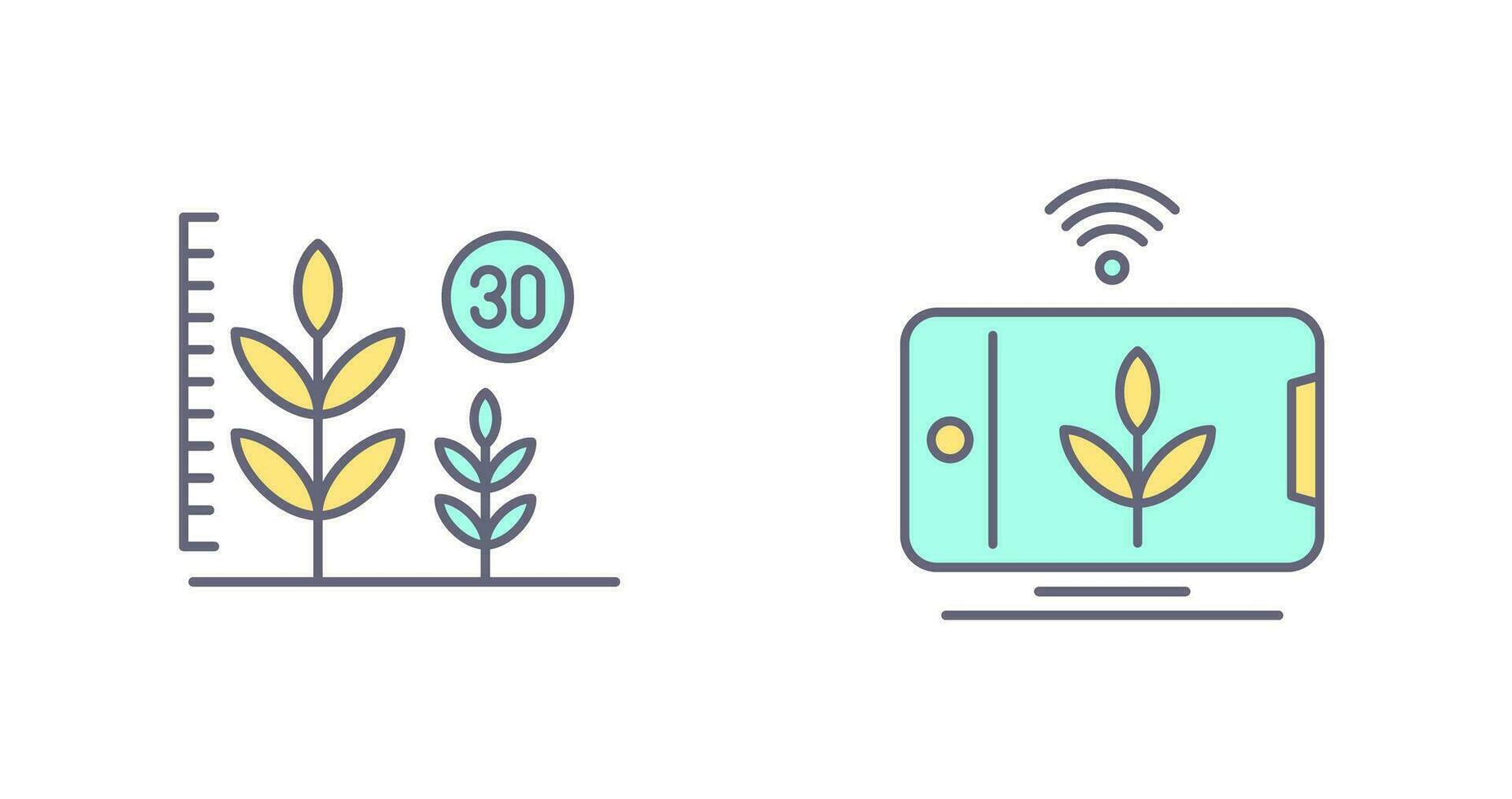 Growth and Device Icon vector