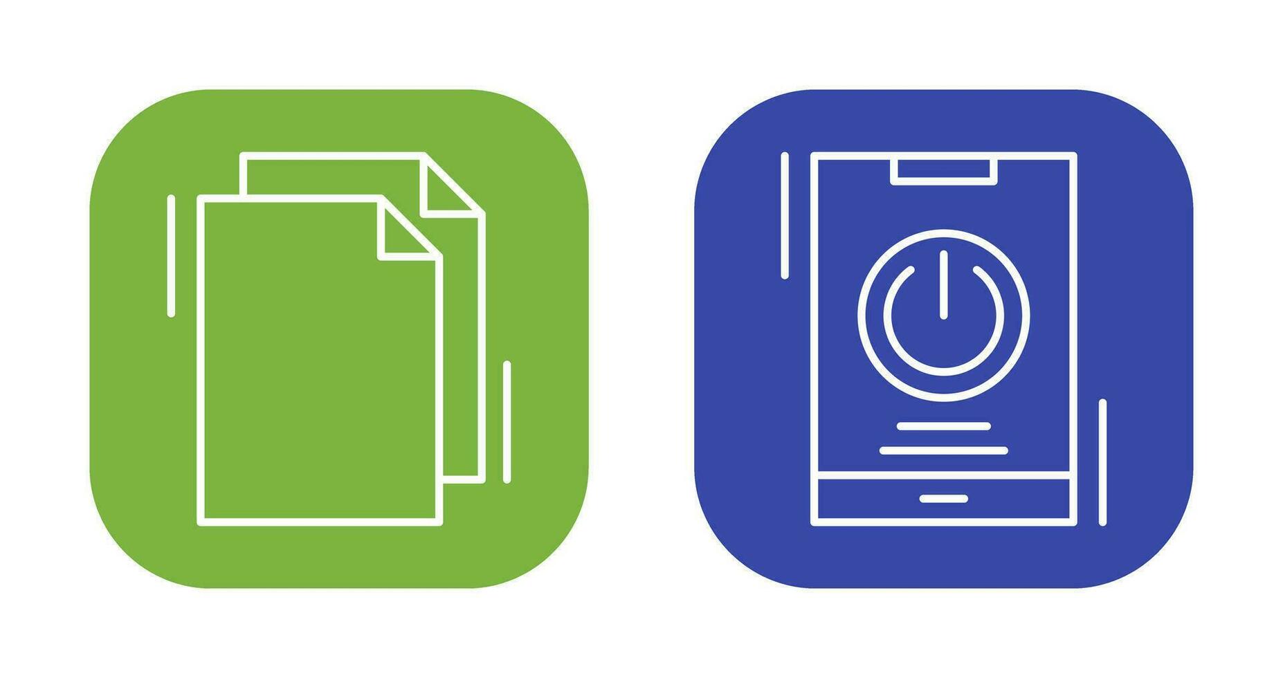 Copy and Power Icon vector