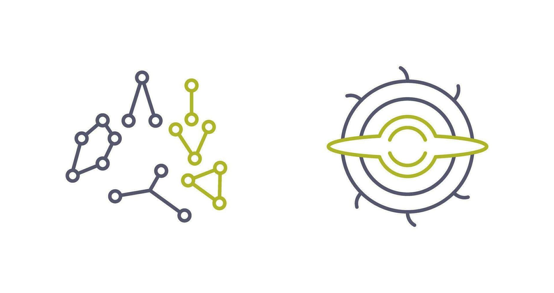 constellation and blackhole Icon vector