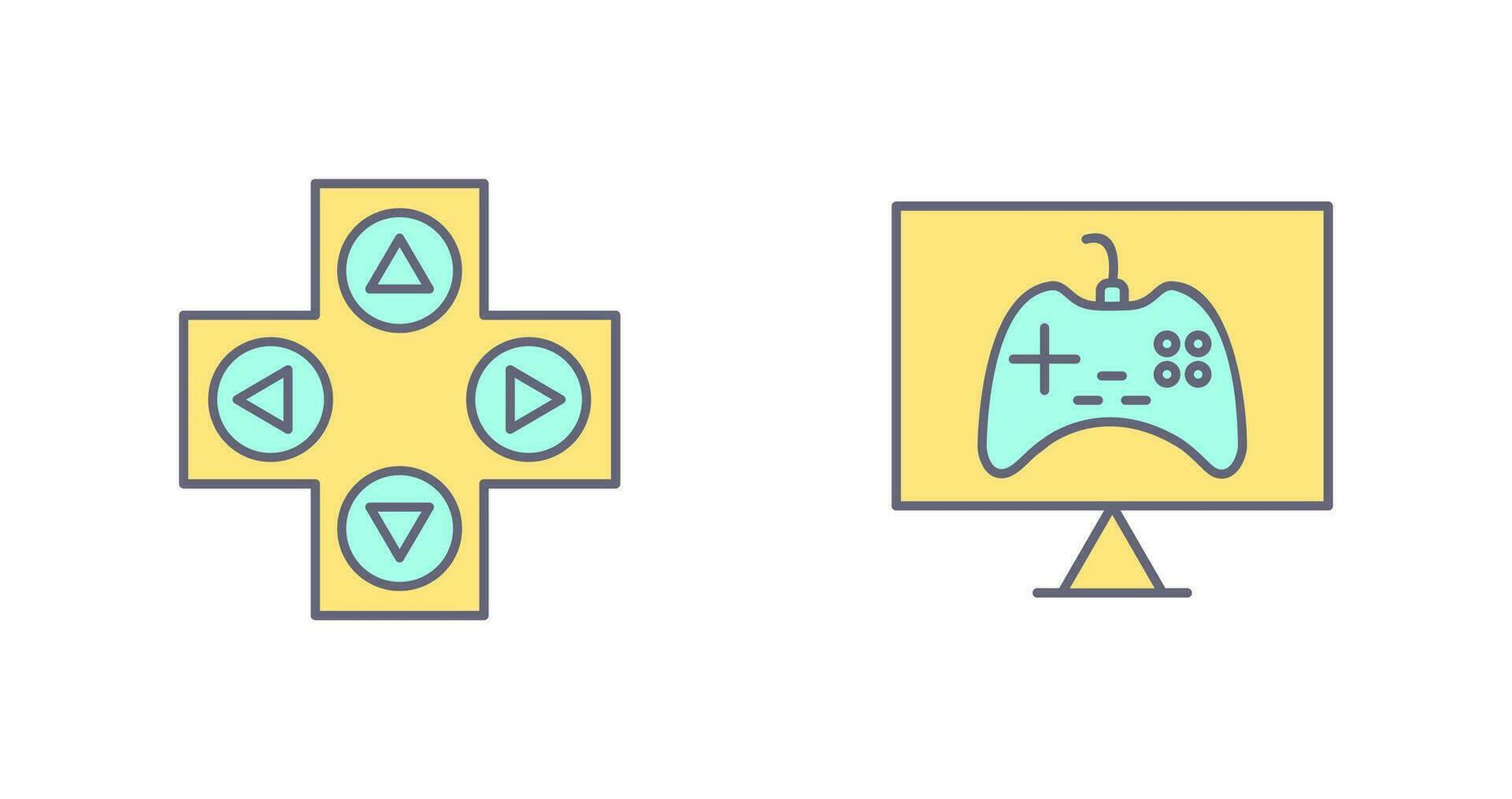 Gaming Control and Online Games Icon vector